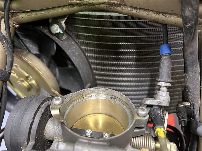 Throttle body at SNS Motorcycles