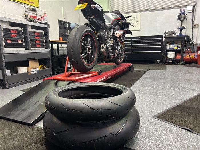 Inside the workshop at SNS Motorcycles