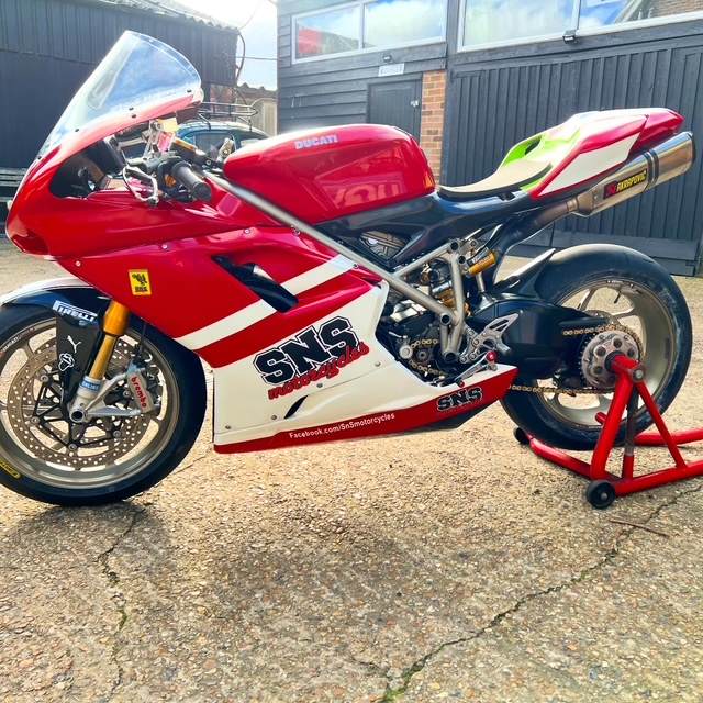 Ducati in SNS colours at SNS Motorcycles