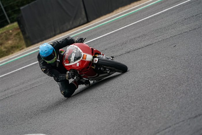 SNS Ducati on track at SNS Motorcycles