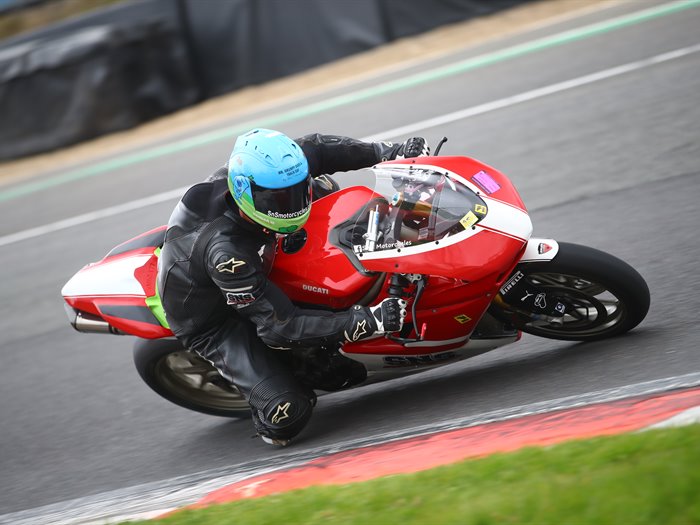SNS Motorcycles Ducati on track