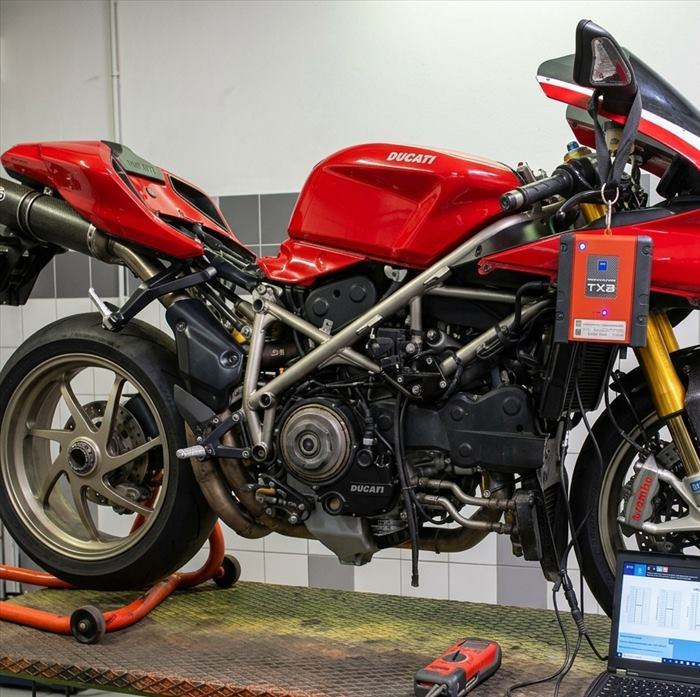 TEXA connected to a Ducati at SNS Motorcycles